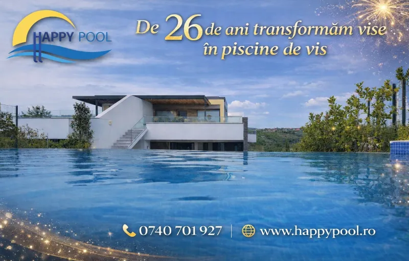 HappyPool Specialiști în Construcția Piscinelor Premium cover