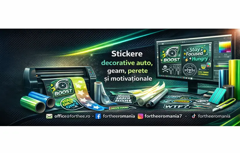 Stickere Personalizate Auto, Perete si Geam