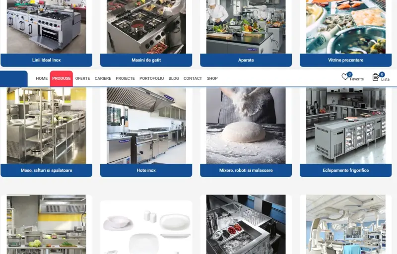 Echipamente HoReCa si Medicale Ideal Inox