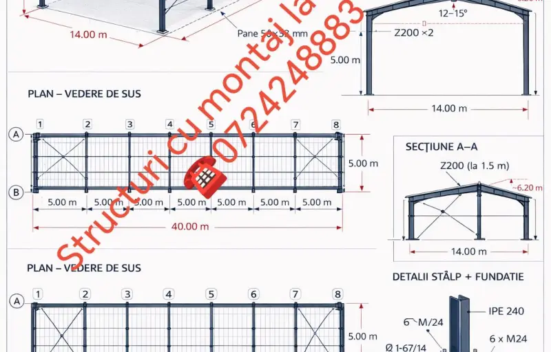 Producător Hale Metalice pe Structură Metalică | Livrare și Montaj în toată România