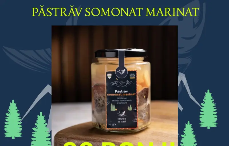 Păstrăvăria Pustnicului – Păstrăv Proaspăt, Zacuscă de Păstrăv, Ic re și Produse Naturale din Parcul Național Ceahlău