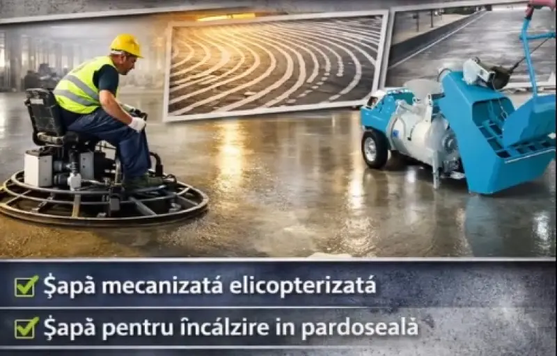 Șapă Mecanizată Elicopterizată Oltenia – Șapă Beton București, Craiova, Pitești | Ciprian cover